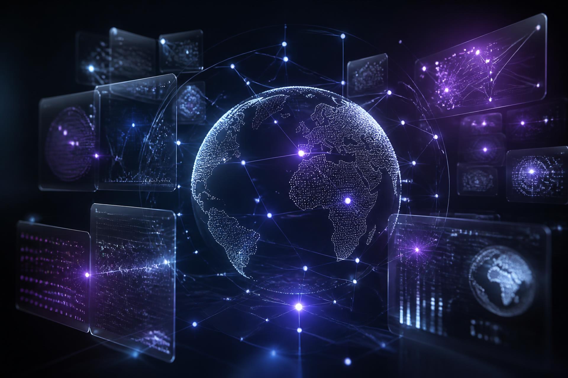 Centro de inteligência digital com rede de dados globais
